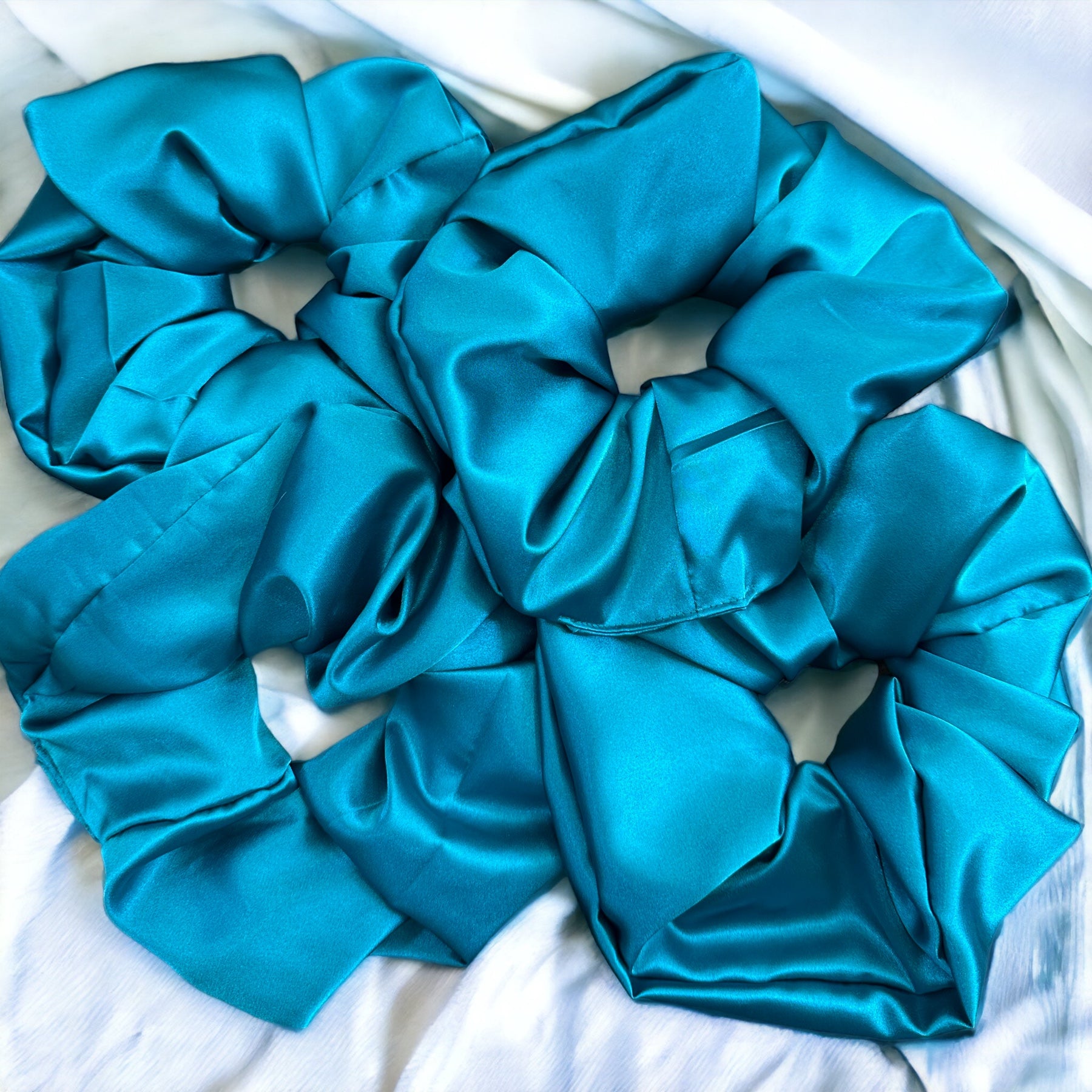 Handmade satin scrunchies (large)