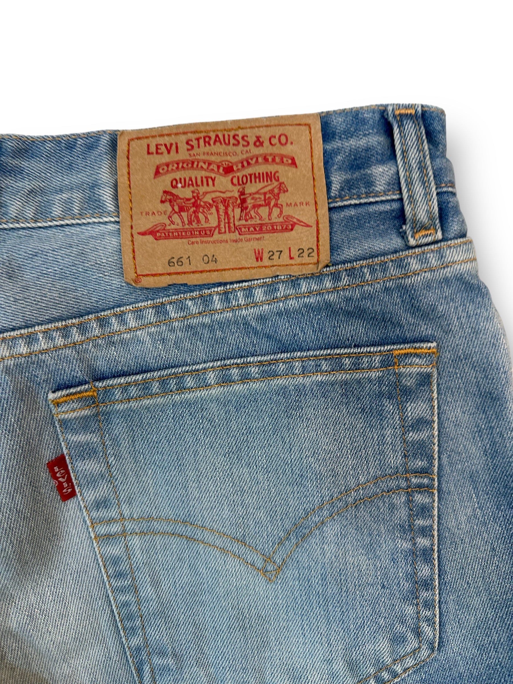 Levi’s 661 los waisted jean shorts