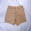 Vintage salmon coloured high waisted jean shorts