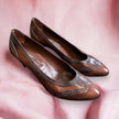 Vintage genuine leather heels